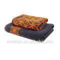 Flor de la vida Hogar y Jardín Orange Jacquard Beach Toallas de baño BT-137 China Proveedor